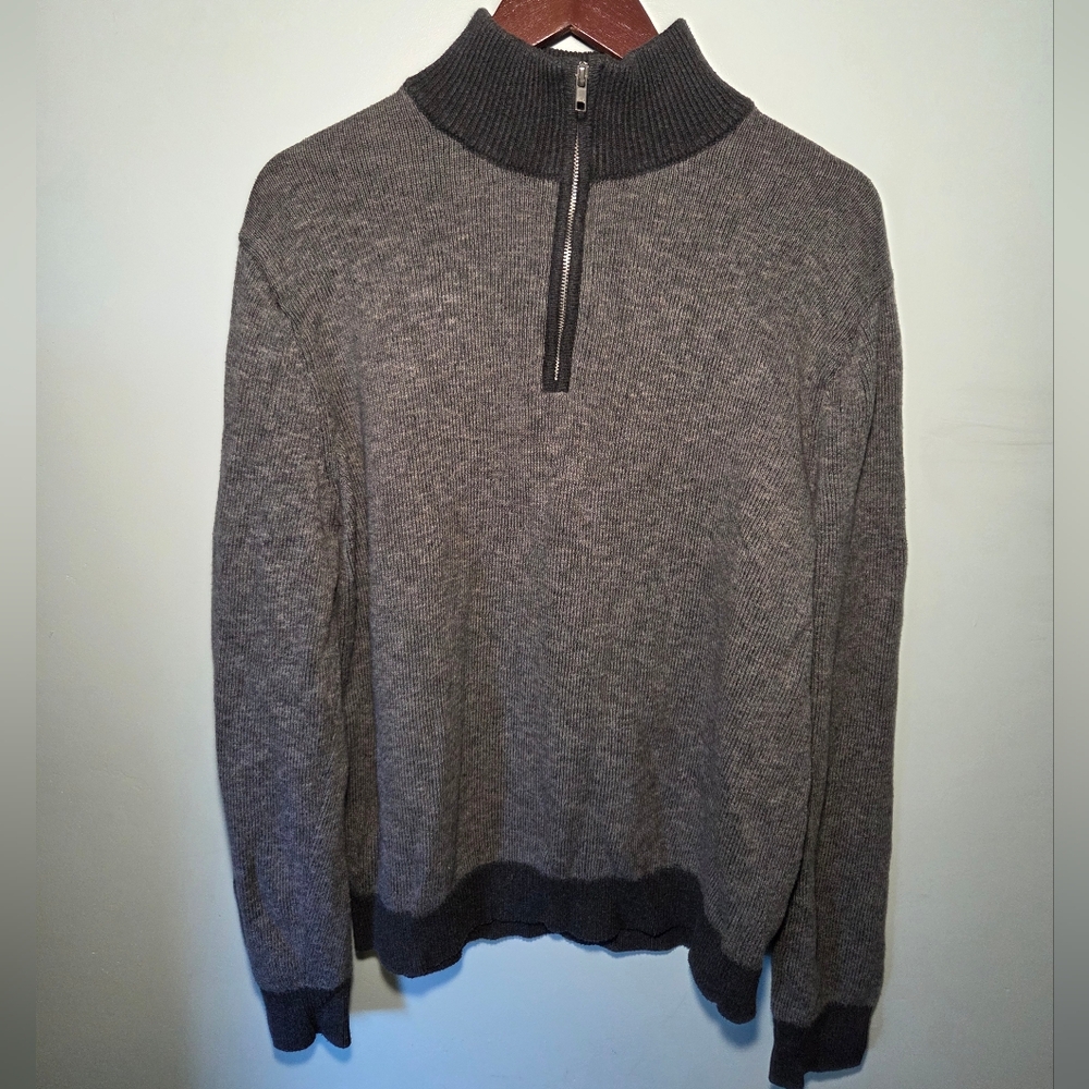 Goodfellow & Co Men's Light Gray Zip-Up Sweater